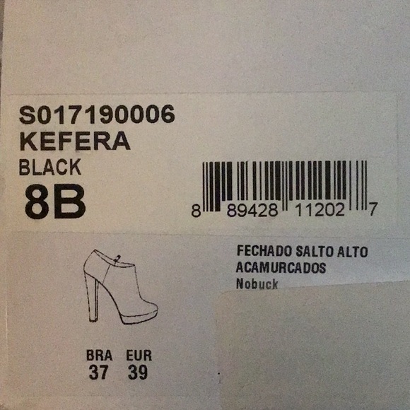 NIB Schultz Black Suede Booties 39 EU - Picture 3 of 3